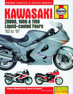 Kawasaki GPZ900R GPZ1000RX ZX10 ZZR1100 Haynes Manual