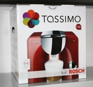 Bosch TAS5543 T55 Tassimo Kaffee Multi Getränke Automat rot NEU