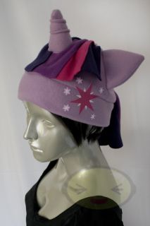 Twilight Sparkle Hat, Fleece, MLP, FiM, New, Soft, Warm