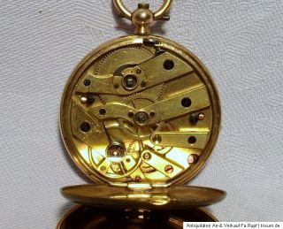 Uralt Vergoldete?Herren Taschenuhr Schlüsseluhr Uhr KJAG um 1900
