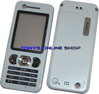 Cover Schale für Sony Ericsson W890 W890i Weiß Tastatur