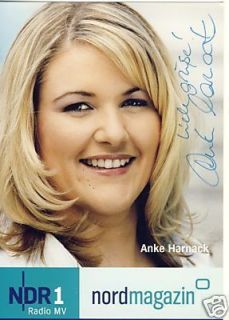 Anke Harnack NDR1 AK Orig Signiert TOP Die Insel Rügen +8902