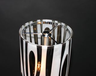 Trio Stehleuchte Stehlampe, Chrom/Glas, H120 cm, Ø15 cm