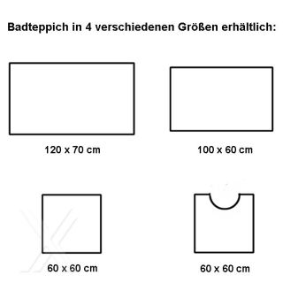 Badteppich Badmatte Bad Vorleger WC Teppich Motiv »Shell« in creme