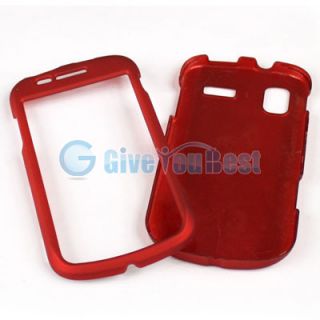 Red Rubber Hard Cover Case For Samsung Focus i917 AT&T
