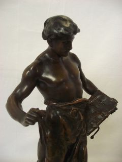 Emile Louis Picault (1933   1915) Original Skulptur, Handwerker um
