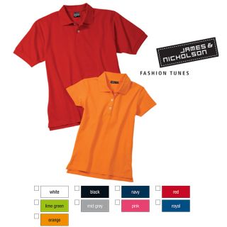 James & Nicholson Herren Polo Shirt Basic Pique S 3XL