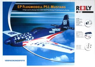 Reely AR Elektro Flugmodell P51 Mustang Bausatz 930 mm