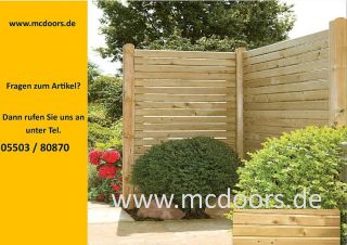 Holz Sichtschutz Zaun Fichte kdi Rhombus 90 x 180 cm