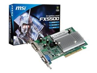 Grafikkarte MSI V809 053R 256MB NVIDIA GeForce FX5500 D256H AGP 8x
