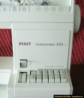 PFAFF Hobbymatic 933 1 Freiarm  und Flachbett Nähmaschine Best