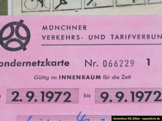 Konvolut Reisepass,Gäste aus der DDR Olympiakarten 72 München