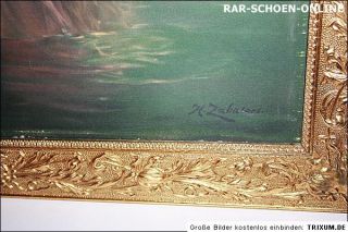Riesiger Bilderrahmen Jugendstil 132 cm x 64 Hans Zatzka Zabateri