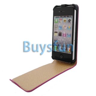 Stylish Leopard Flip Leather Cover Case For Apple iPhone 4 4G 4S
