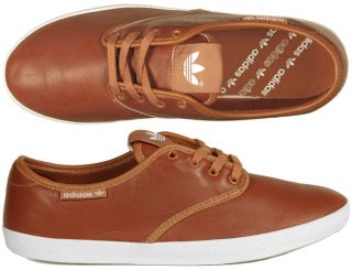 Adidas Schuhe Adria PS brown leather braun Schnürer Größe 40