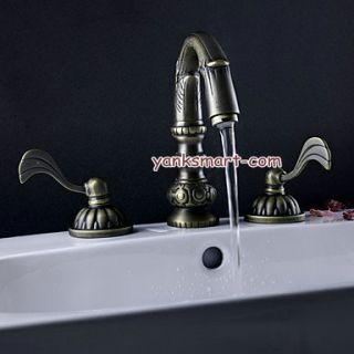 Badewanne Waschbecken Wasserfall Mischbatterie Antique Brass