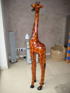 Giraffe Holzgiraffe Import Suedafrika Holz Giraffe Figur Skulptur 160