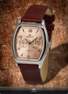 POLJOT Kaliber 26668 Tonneau Russian mechanical watch montre russe