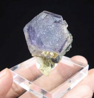 Mineralien Große Kristall Lila FLUORIT & Marmatit China