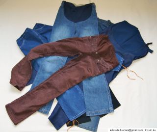Schwanger Jeanshose 34 36 S M Umstandskleidung Paket Sommer Hosen