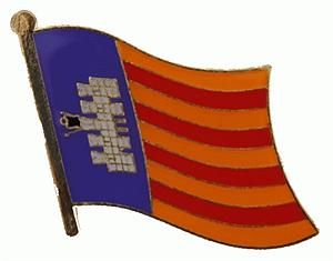 Fahne Flagge MALLORCA Pin Pins Anstecknadel