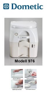 DOMETIC Portable Toilette 976 weiß beige Campingtoilette