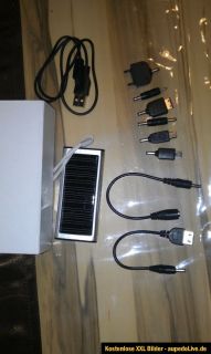 Externer Akku Accu Solar Ladekabel Ladegerät HTC Aria Arrive Bee