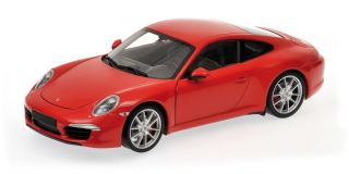 Porsche 911 991 Carrera S Coupe rot red 1:18 Modellauto Minichamps NEU