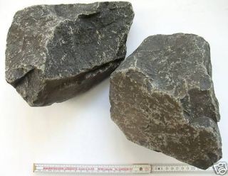 980 kg Findlinge Bruchsteine Basalt Schwarz 100/300 mm