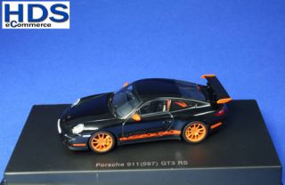 Porsche 911 (997) GT3 RS schwarz AutoArt 1:43 NEU OVP