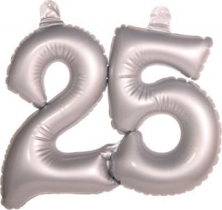 Aufblasbare Zahl zum Aufhängen 45cm Ballon für Geburtstag Jubiläum