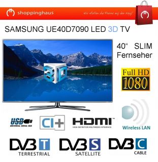 Samsung UE40D7090 LED 3D Smart TV 800Hz Wlan USB HDMI DVB T/C/S2 HD+
