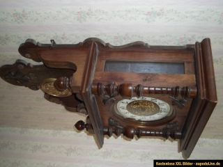 Antik Gustav Becker Modell P42 Uhr Wanduhr Regulator Pendeluhr um 1870