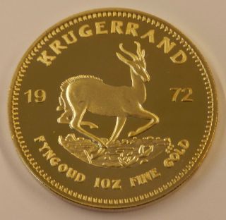 Krügerrand Goldmünze 1Oz 1972 999/1000 Gold NP groß nachgeprägt