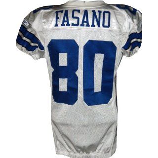 Anthony Fasano #80 2007 Cowboys Game Used White Jersey