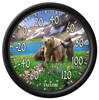 Taylor Precision 6757 13 1/2 Bear Cubs Dial Thermometer
