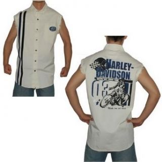 Button Down Sleeveless Denim Motorcycle Vest 2009 (Size: XL): Clothing
