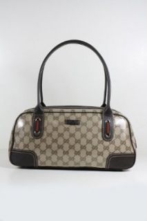 Gucci Handbags Crystal (Coating) Beige and Brown Leather