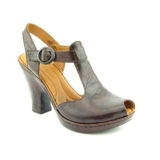 BORN Zola Brown Sandals T Strap Shoes Womens SZ 6: Shoes