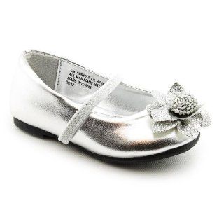 Lil Arielle Toddler Girls Size 8 Silver Synthetic Flats Shoes Shoes