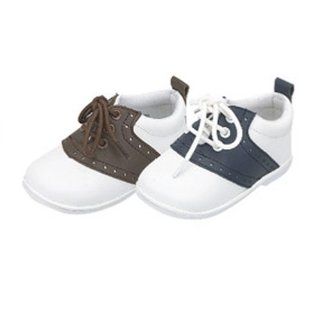 Boys Brown White Lace Up Trendy Saddle Shoes Size 2 7 IM Link Shoes