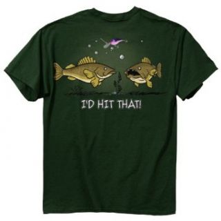 Fishing T shirt Id Hit That Walleye Fish Clothing