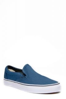  Vans Classic Slip On Sneaker   Steel Blue True White Shoes