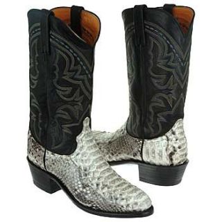 Lucchese Mens 1883 Python (Black/White 9.5 M) Shoes