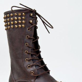 Studded Combat Boots Shoes