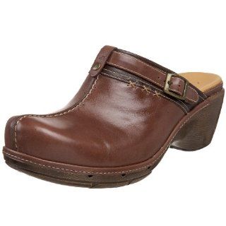 Clarks Unstructured Womens Un.Evident Clog,Dark Brown,10 W US Shoes