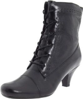  Clarks Womens Palmyra Leona Boot,Black Leather,11 M US Shoes