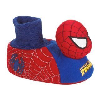 Marvel Spiderman Plush Young Boys Sock Top Slippers Size 9/10 Shoes