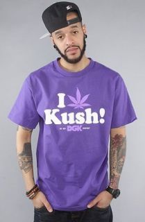 DGK The DGKush Tee in Purple,Small,Purple: Clothing