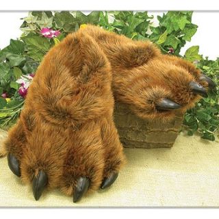 Paw Furry Slippers Keep Feet Warm in Winter  Adult sz Large Shoes